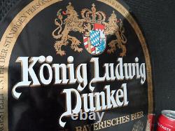 Germany Bayerisches Octoberfest KONIG LUDWIG DUNKEL Beer Porcelain Enamel Sign