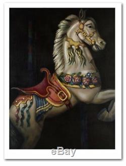 Gill DEL-MACE Carousel Horse 1 limited edition high quality signed print