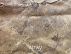 Gloversville High School Football Team 1930s Signed Hide Robert Saxy Marshall
