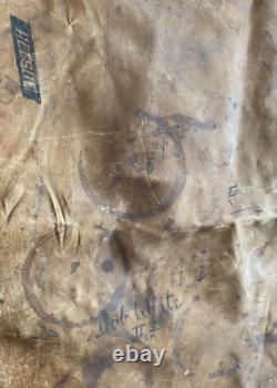 Gloversville High School Football Team 1930s Signed Hide Robert Saxy Marshall