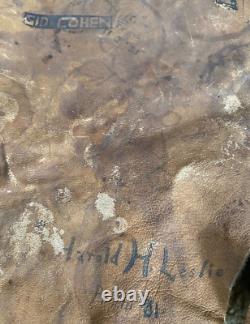 Gloversville High School Football Team 1930s Signed Hide Robert Saxy Marshall