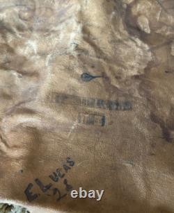 Gloversville High School Football Team 1930s Signed Hide Robert Saxy Marshall