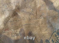 Gloversville High School Football Team 1930s Signed Hide Robert Saxy Marshall