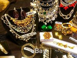 HIGH END 135 PC Rhinestones Vintage & Today Costume Jewelry Lot Signed Unsigned