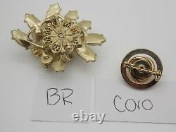 HIGH END Vintage RHINESTONE Jewelry Lot SIGNED Brooches Earrings CORO PEGASUS