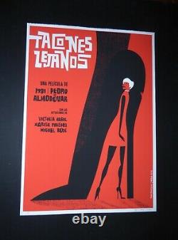 HIGH HEELS Cuban Screenprint Poster for Spanish PEDRO ALMODOVAR Movie / CUBA ART