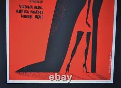 HIGH HEELS Cuban Screenprint Poster for Spanish PEDRO ALMODOVAR Movie / CUBA ART