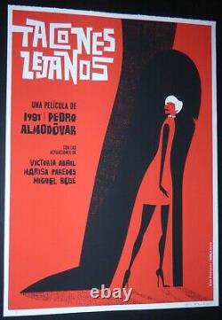 HIGH HEELS Cuban Screenprint Poster for Spanish PEDRO ALMODOVAR Movie / CUBA ART