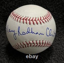 HILLARY RODHAM CLINTON Signed Autographed OMLB Baseball Beckett COA HIGH GRADE