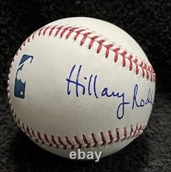 HILLARY RODHAM CLINTON Signed Autographed OMLB Baseball Beckett COA HIGH GRADE