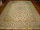 Handmade 11' x 16' Rug Ivory-Gray Tabriz High End Persian SIGNED Wool & Silk Rug