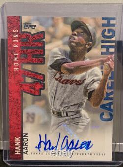 Hank Aaron 2015 Topps Career High Auto Autograph Atlanta Braves #CH-HA