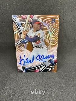 Hank Aaron 2016 Topps High Tek Auto? Orange #/25 HOF Legend HR King RIP