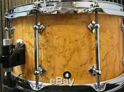 Hard to find Signed Highly Dense Craviotto Birdseye Maple snare 14 x 7 10 lugs