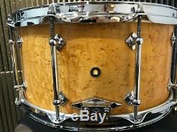 Hard to find Signed Highly Dense Craviotto Birdseye Maple snare 14 x 7 10 lugs