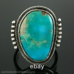 Harry Morgan Native American Navajo Sterling Silver High Grade Turquoise Ring