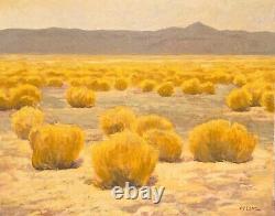 High Desert Gold Western Plains Southwest Art Oil Painting Realism Landscape Lrg