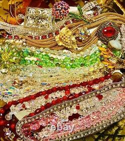 High End 90 Vintage Costume Jewelry Lot Signed Trifari Coro Monet Napier Art+