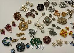 High End Signed 84 Pc. Vintage Estate Jewelry Lot