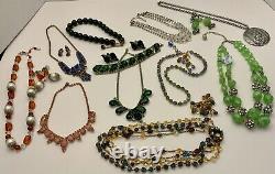 High End Signed 84 Pc. Vintage Estate Jewelry Lot