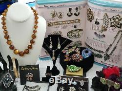 High End Signed Vintage Estate Costume Jewelry Lot With Juliana Reference Guide