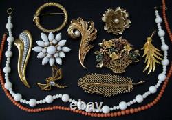 High End Vintage Jewelry Lot Signed Rhinestone Lanvin Weiss Kjl Sterling 197 Pcs