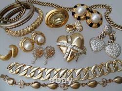 High End Vintage Jewelry Lot Signed Rhinestone Lanvin Weiss Kjl Sterling 197 Pcs