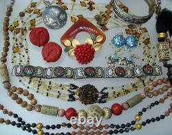 High End Vintage Jewelry Lot Signed Rhinestone Lanvin Weiss Kjl Sterling 197 Pcs