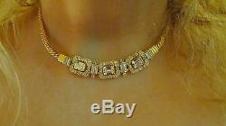 High Glitter signed GIVENCHY Paris New York Couture Catwalk Choker Necklace vtg