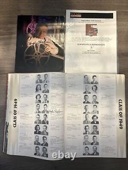 High Heffner autographed 1949 University of IL yearbook with signed photo and COA