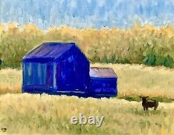 High Noon On The Farm Original Impressionist Oil Painting Wall Art