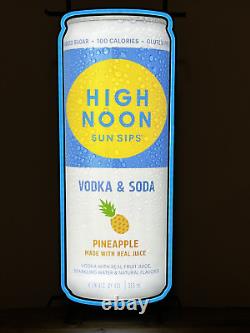 High Noon Sun Sips Led Sign Vodka And Soda Pineapple Light New In Box