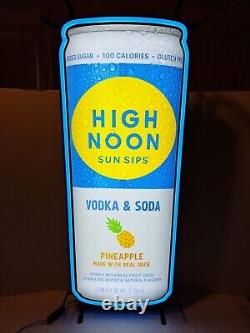 High Noon Sun Sips Led Sign Vodka And Soda Pineapple Light New In Box