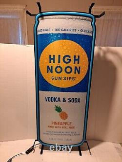 High Noon Sun Sips Led Sign Vodka And Soda Pineapple Light New In Box