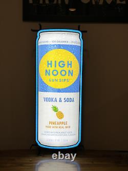 High Noon Sun Sips Led Sign Vodka And Soda Pineapple Light New In Box