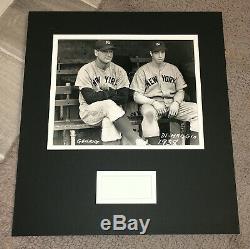 High Quality 1938 Yankees Lou Gehrig & Joe Dimaggio Autographed Album Page Jsa