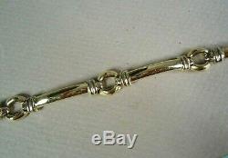 High Quality Solid 14K Yellow Gold 7.5 Bracelet, Signed Y. G. C, ITALY, 10.5g