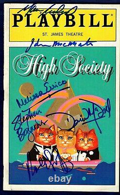 High Society Cast Signed Playbill Dated 1998 Autograph World COA