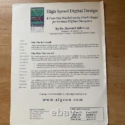 High Speed Digital Design & Signal Propagation Howard Johnson Black Magic Signed