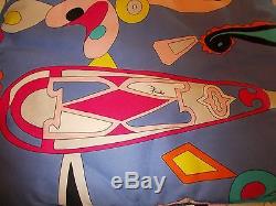 High Style Set of Vintage Signed Emilio Pucci Modernist Home Decor Pillows