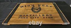 High West Distillery Park City Utah Wooden Bar Man Cave Sign 24 x 16 NEW