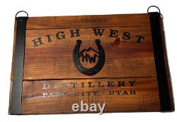 High West Distillery Wood Metal Bar Sign 24x16 Park City Utah Bar Decor