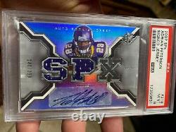 High-end Rookie Psa 9 2007 Spx Auto Jersey /299 Adrian Peterson Hof Soon