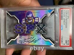 High-end Rookie Psa 9 2007 Spx Auto Jersey /299 Adrian Peterson Hof Soon