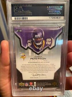 High-end Rookie Psa 9 2007 Spx Auto Jersey /299 Adrian Peterson Hof Soon