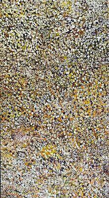 Highly Collectable Aboriginal Art, Polly Ngale, Bush Plum, 198x110cm, COA, Cat1224