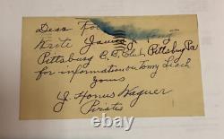 Honus Wagner signed postcard High End Autograph