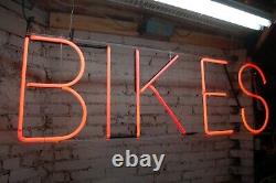 Huge Vintage Neon Bike Sign 5 feet wide X 18 High