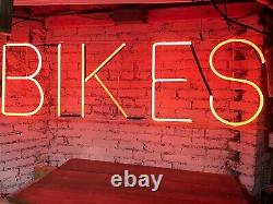 Huge Vintage Neon Bike Sign 5 feet wide X 18 High