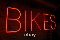 Huge Vintage Neon Bike Sign 5 feet wide X 18 High